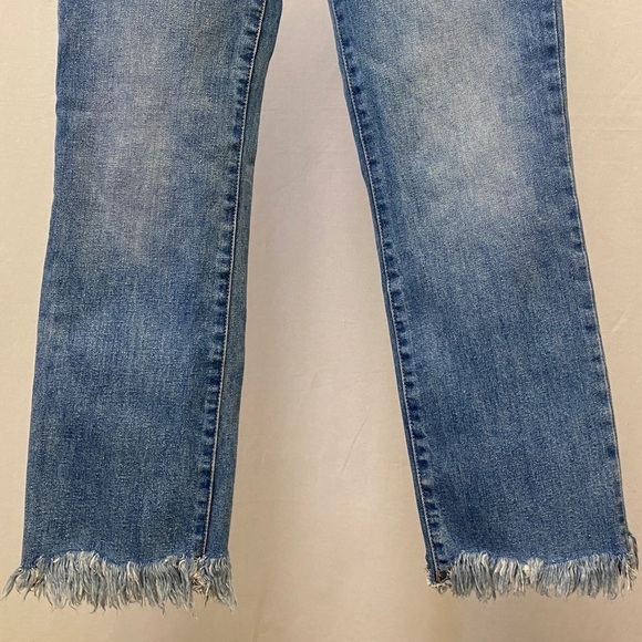 DL1961 Size 28 (6) Mara Straight Ankle Jeans Mid Rise Frayed Hems Womens Stretch - Picture 6 of 16